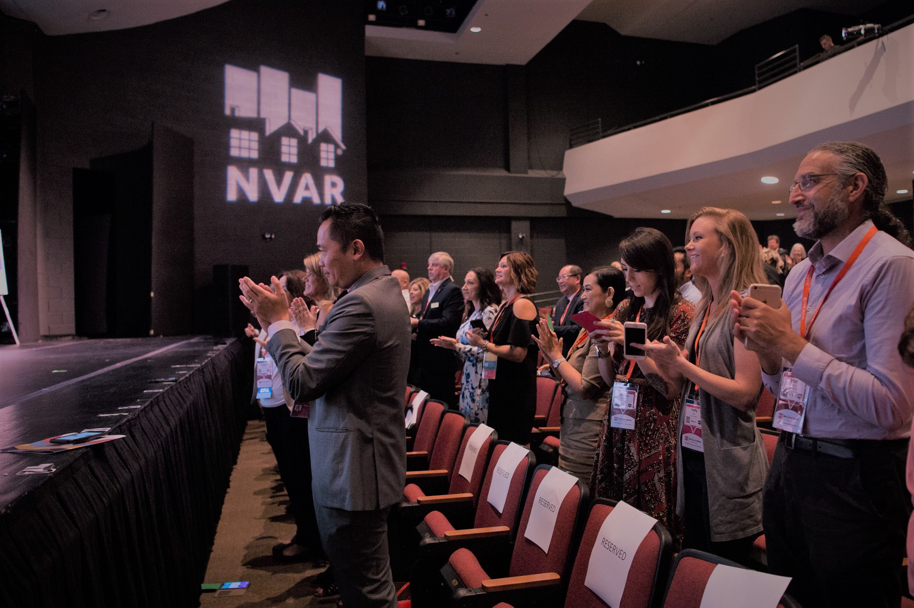 clapping at NVAR event