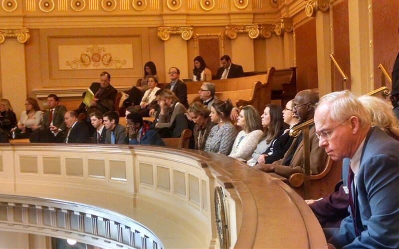 NVAR members in the house chamber during the visit to Richmond