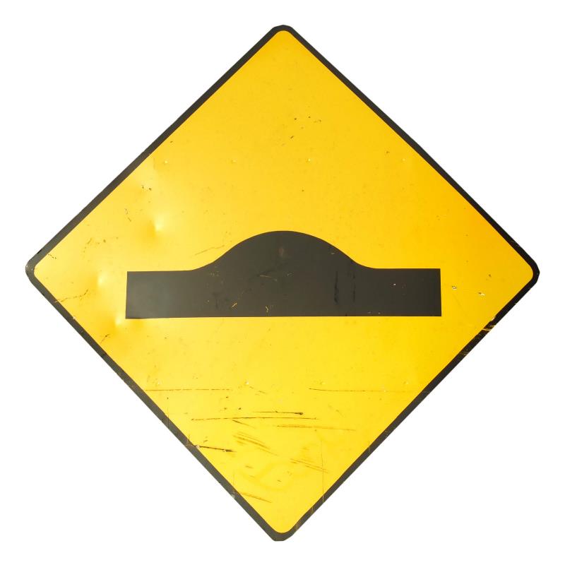Image of a road bump 