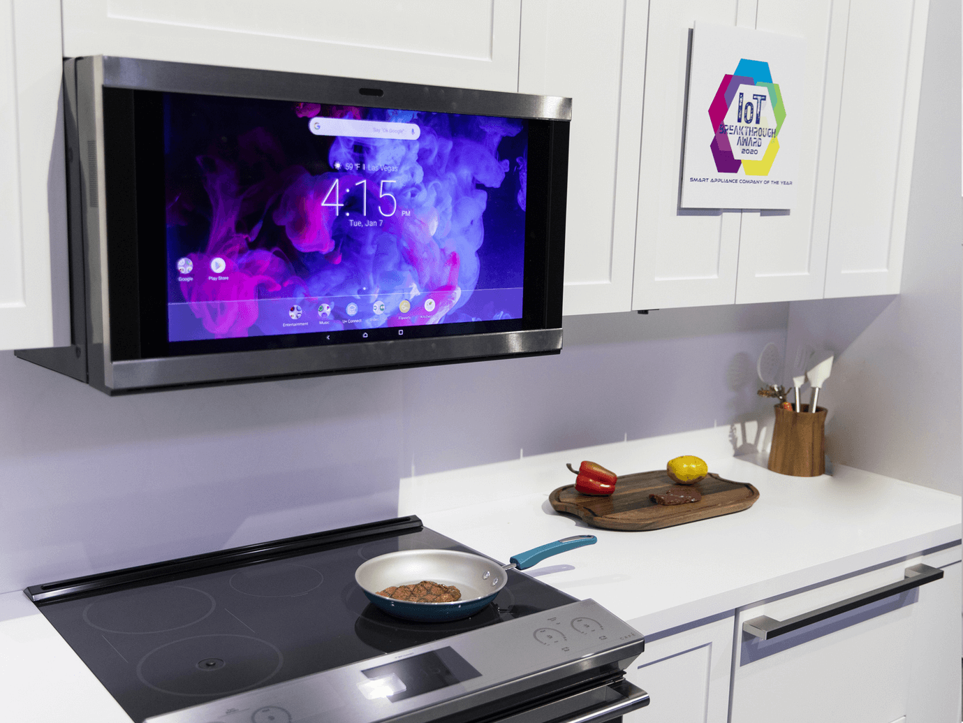 Robots Smart Homes AI Oh My NVAR Tech Team Reviews CES 2020 Products   Ces Ge Kitchen Hub 